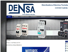 Tablet Screenshot of densa.com.mx